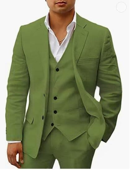 Casual Suit Groom Wedding Banquet Suit for All Seasons
