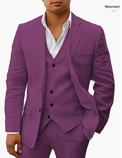 Casual Suit Groom Wedding Banquet Suit for All Seasons