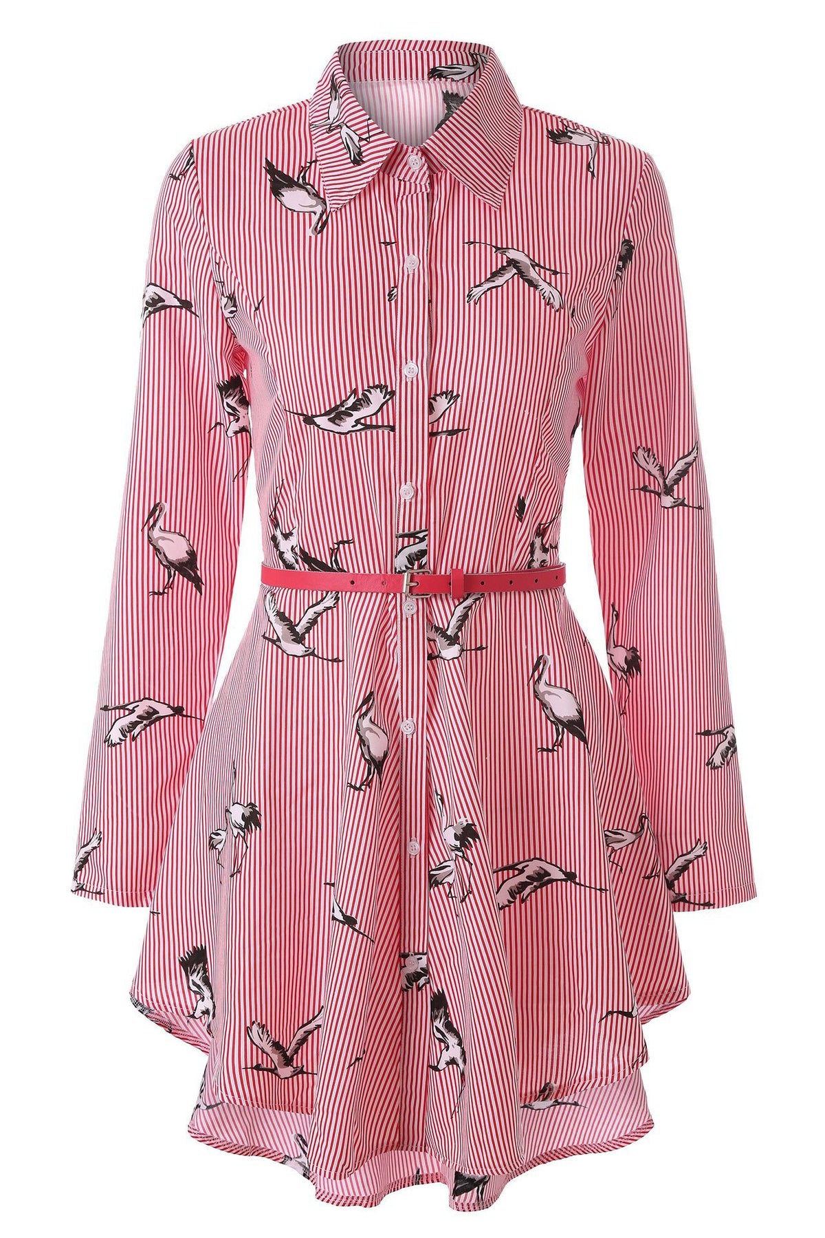 Long Sleeve Women's Striped Shirt for Casual Fashion Wear