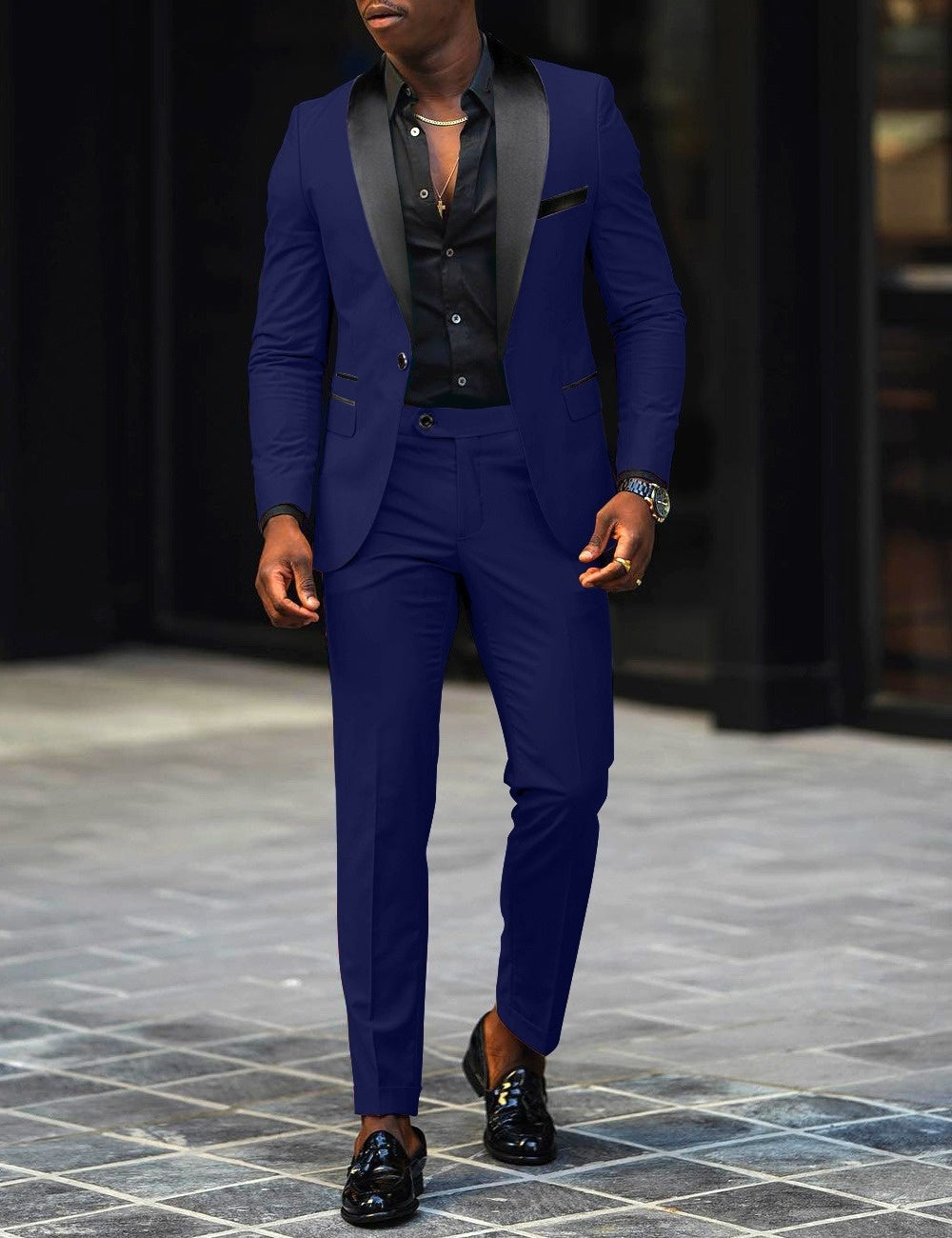 Dress Autumn Men's Business Casual Slim-fitting Suit Set