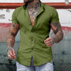 Simple Summer Men's Casual Solid Color Shirt in Various Colors