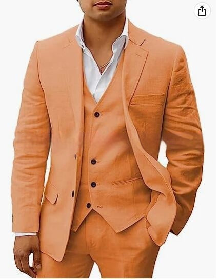 Casual Suit Groom Wedding Banquet Suit for All Seasons