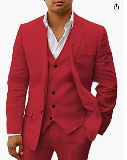 Casual Suit Groom Wedding Banquet Suit for All Seasons